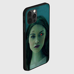 Чехол для iPhone 12 Pro Женщина - киборг, цвет: 3D-черный — фото 2