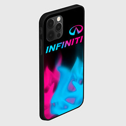 Чехол для iPhone 12 Pro Infiniti - neon gradient: символ сверху, цвет: 3D-черный — фото 2