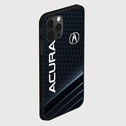 Чехол для iPhone 12 Pro Acura карбон, цвет: 3D-черный — фото 2