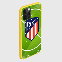 Чехол для iPhone 12 Pro Atletico madrid Поле, цвет: 3D-желтый — фото 2