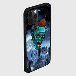 Чехол для iPhone 12 Pro Ночной кошмар - Horror face, цвет: 3D-черный — фото 2