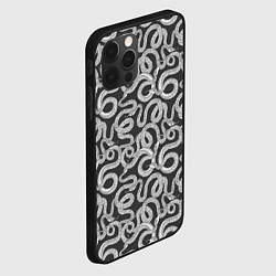 Чехол для iPhone 12 Pro Змея с языком, цвет: 3D-черный — фото 2