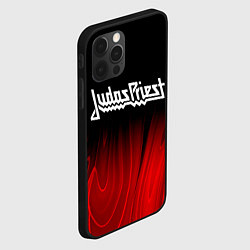 Чехол для iPhone 12 Pro Judas Priest red plasma, цвет: 3D-черный — фото 2