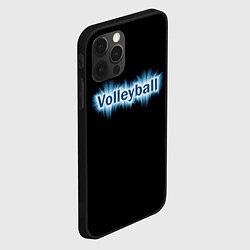 Чехол для iPhone 12 Pro Любителю волейбола, цвет: 3D-черный — фото 2