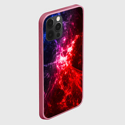 Чехол для iPhone 12 Pro Вспышка в космосе, цвет: 3D-малиновый — фото 2