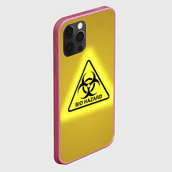 Чехол для iPhone 12 Pro Biohazard - биологическая опасность, цвет: 3D-малиновый — фото 2