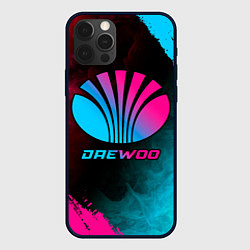 Чехол для iPhone 12 Pro Daewoo - neon gradient, цвет: 3D-черный