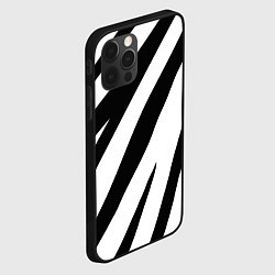 Чехол для iPhone 12 Pro Камуфляж зебры, цвет: 3D-черный — фото 2