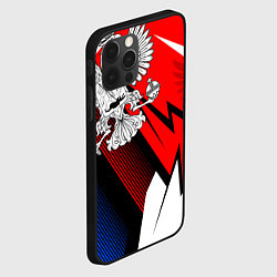 Чехол для iPhone 12 Pro Герб России - спортивный, цвет: 3D-черный — фото 2