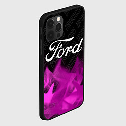 Чехол для iPhone 12 Pro Ford pro racing: символ сверху, цвет: 3D-черный — фото 2