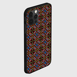 Чехол для iPhone 12 Pro Витражи - круглые, цвет: 3D-черный — фото 2