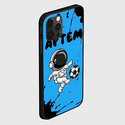 Чехол для iPhone 12 Pro Артем космонавт футболист, цвет: 3D-черный — фото 2