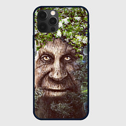 Чехол для iPhone 12 Pro Мудрое Таинственное Дерево, цвет: 3D-черный