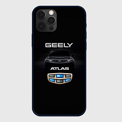 Чехол для iPhone 12 Pro Geely Атлас, цвет: 3D-черный