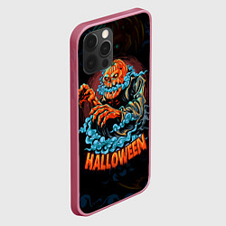 Чехол для iPhone 12 Pro Жуткий Хэллоуин Halloween, цвет: 3D-малиновый — фото 2
