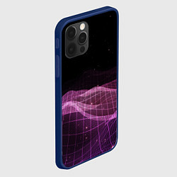 Чехол для iPhone 12 Pro Retro wave night, цвет: 3D-тёмно-синий — фото 2