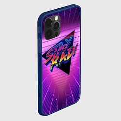 Чехол для iPhone 12 Pro Retro wave triangle, цвет: 3D-тёмно-синий — фото 2