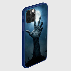 Чехол для iPhone 12 Pro Zombie night party, цвет: 3D-тёмно-синий — фото 2