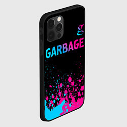 Чехол для iPhone 12 Pro Garbage - neon gradient: символ сверху, цвет: 3D-черный — фото 2