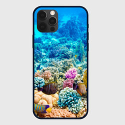 Чехол для iPhone 12 Pro Дно морское, цвет: 3D-черный