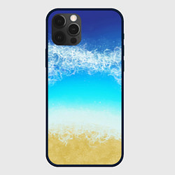 Чехол для iPhone 12 Pro Sea lagoon, цвет: 3D-черный