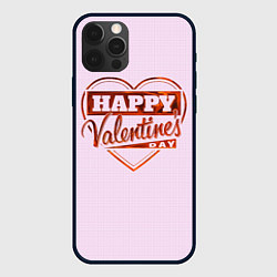 Чехол для iPhone 12 Pro Happy Valentines Day!, цвет: 3D-черный