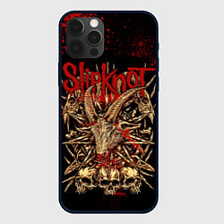 Чехол для iPhone 12 Pro Slipknot red black, цвет: 3D-черный
