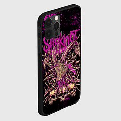 Чехол для iPhone 12 Pro Slipknot pink, цвет: 3D-черный — фото 2