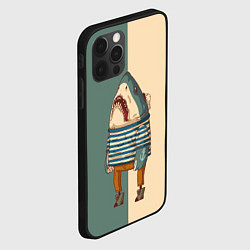 Чехол для iPhone 12 Pro Акула-моряк, цвет: 3D-черный — фото 2