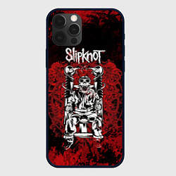 Чехол для iPhone 12 Pro Slipknot - скелет, цвет: 3D-черный