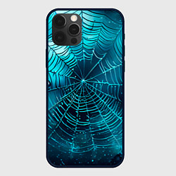 Чехол для iPhone 12 Pro Halloween паутина, цвет: 3D-черный