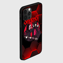 Чехол для iPhone 12 Pro Slipknot art black, цвет: 3D-черный — фото 2