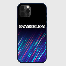 Чехол для iPhone 12 Pro Evangelion stream, цвет: 3D-черный