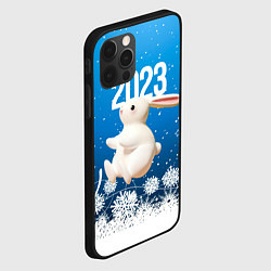 Чехол для iPhone 12 Pro Белый большой кролик, цвет: 3D-черный — фото 2