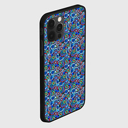 Чехол для iPhone 12 Pro Паттерн из цветочных узоров, цвет: 3D-черный — фото 2