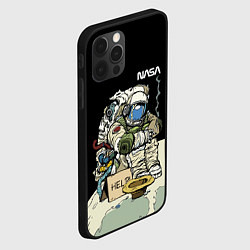 Чехол для iPhone 12 Pro NASA - Help! Astronaut - Joke, цвет: 3D-черный — фото 2