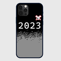Чехол для iPhone 12 Pro НГ Кролик злой: символ сверху, цвет: 3D-черный