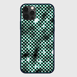 Чехол для iPhone 12 Pro Пластиковая абстракция - паттерн, цвет: 3D-черный