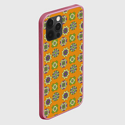 Чехол для iPhone 12 Pro Мандала мозайка, цвет: 3D-малиновый — фото 2