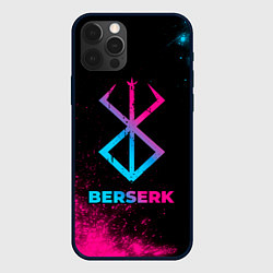 Чехол для iPhone 12 Pro Berserk - neon gradient, цвет: 3D-черный