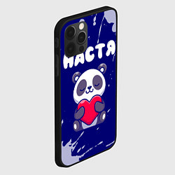 Чехол для iPhone 12 Pro Настя панда с сердечком, цвет: 3D-черный — фото 2