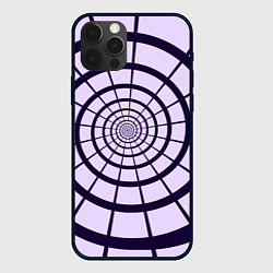 Чехол для iPhone 12 Pro Спираль - оптическая иллюзия, цвет: 3D-черный