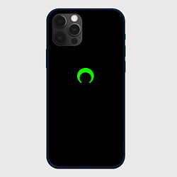 Чехол для iPhone 12 Pro Green moon, цвет: 3D-черный