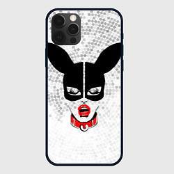 Чехол для iPhone 12 Pro Зайка БДСМ, цвет: 3D-черный