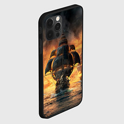 Чехол для iPhone 12 Pro Skull & Bones, цвет: 3D-черный — фото 2