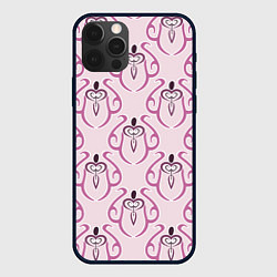 Чехол для iPhone 12 Pro Силуэт кувшин, цвет: 3D-черный