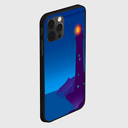 Чехол для iPhone 12 Pro Маяк в ночи, цвет: 3D-черный — фото 2