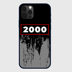 Чехол для iPhone 12 Pro 2000 - в красной рамке на темном, цвет: 3D-черный