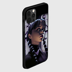 Чехол для iPhone 12 Pro Уэнсдэй, дочь Гомеса и Мортиши Аддамс, цвет: 3D-черный — фото 2