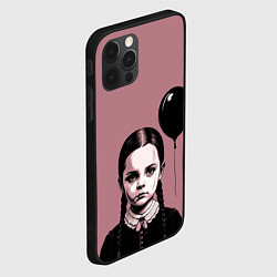 Чехол для iPhone 12 Pro Мрачная Уэнздей Аддамс, цвет: 3D-черный — фото 2